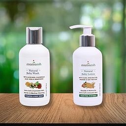 Mamansh Baby Skin Glow Kit Bundle of Baby Wash and Baby Lotion (1 unit Each of 200ml)-image-48