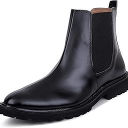 Leather Black Chelsea Boots for Men | High Ankle Boots, Soft Cushioned Insole, Slip-Resistance, Arch Support & Shock Absorption-image-37