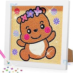 Daily Crafts 5D Diamond Painting Art & Craft Kits for Adults Beginners, DIY Diamond Painting for Birthday Gifts for Kids 6-12 Years Old, Home Wall Decor| Teddy-image-19