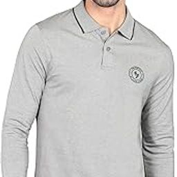 Men's Cotton Regular Fit Solid Full Sleeves Polo T-Shirt-image-82