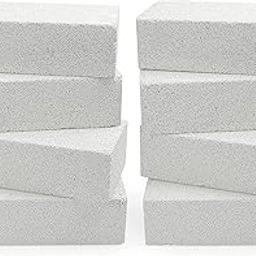 All About Steel - Insulating Fire Bricks for Blacksmith, Forges, Heating Oven Kilns and Fireplaces 9x4.5x2.5 inch (8 White)-image-2