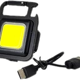 SHIVA MURUGA Led Mini Cob Keychain and Magentic Flashlight Portable USE Car Accessories Rechargeable Emergency Keychain Square 4 Modes-31