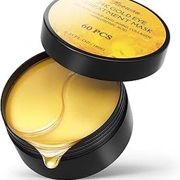 24k Gold Under Eye Patches - 60 Pcs Eye Mask Pure Gold Anti-Aging Collagen Hyaluronic Acid Under Eye Mask for Removing Dark Circles, Puffiness & Wrinkles Refresh Your Skin-picture-47
