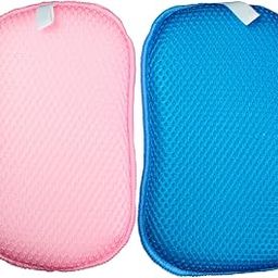 Bath Sponge Loofah | Body Scrubber | Shower Sponge | Loofah for Bathing for Men & Women | Bath Shower Skin Exfoliation (Blue & Pink) - Pack of 2-30