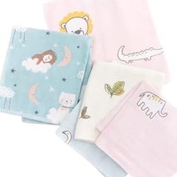 100% Cotton Soft and Super Absorbent Handkerchiefs/Face Towel for Women/Girls/Kids | Animal Prints | Pack of 6 | (25x25cm/11x11inches) - Multicoloured-17