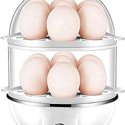 SELOME 2-Layer Electric Egg Boiler Cooker – 14 Egg Capacity Steamer & Poacher with Auto Shut-Off, Fast Boiling, BPA-Free Plastic Design for Healthy Breakfast & Cooking – Multicolor-picture-24