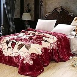 ALCITIC HOME Floral Embossed Mink Blanket Double Bed for Winters Blanket.-image-19