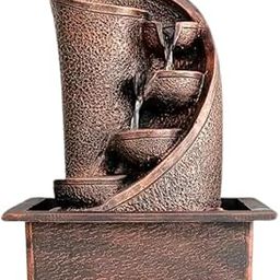 ANAVADYA Divine Waterfall Fountain | LED Illuminated Meditation Showpiece for Home & Office | Calm Ambience Decor-image-27