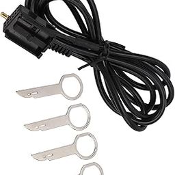 Radio Adapter, 3.5mm AUX in Cable with 4 Removal Tools Replacement for Fiesta MK2 for Car-picture-17