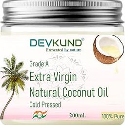 Devkund Presented by Nature Extra Virgin Organic Coconut Oil: 100% Pure, Coconut Oil for Hair & Skin, 200ml, Coconut Virgin Oil for Baby Massage, 100% Certified Organic, Paraben & Sulphate-free-image-60