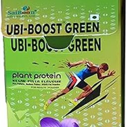UBI-BOOST GREEN Plant Protein Powder – Kesar Pista Flavour | 10 Sachets x 20g | Nutraceutical | With Pea Protein, Beetroot, Folic Acid | For Adults | Energy & Immunity Support-image-84
