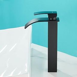 Plantex 304-Grade Stainless Steel Basin Mixer Tap Hot and Cold/Single Lever Pillar Tap for Wash Basin/Mixer Tap for Bathroom-(Matte Black)-24