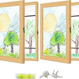 Art Street A4 Set of 2 Inch Kids Photo Frame for Paintings/Drawing/Artwork for walls Children Picture Frame & Easy Swappable Kids Art Frame (Beige, Size 9.2x12.6 inch)-image-72