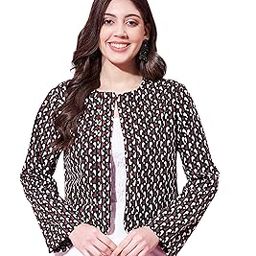 Women Black Printed Bomber Jacket-image-78