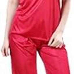 Womens Shorts with Vest Nightwear Satin Short Nighty for Wife with Robe Set Net Lace Fabric-image-60