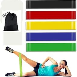 Koyet Resistance Loop Bands | Stretch Band for Workout | Gym HIPS, Arms, Legs, Pilates | Natural Latex, Multicolor Theraband Elastic for Exercise (1)-image-52