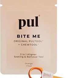 The Pultool 2 In 1 Clear Aligner Chewies And Removal Tool Combo For Invisalign Removable Braces And Trays By Pul(1 Pack)(Orange)-6