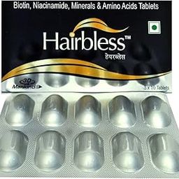New Hair-bless Tablets 2 Strips of 15 tabs – Box of 30 Tablets-50