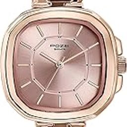 Poze Quartz Analog Rose Gold Dial Chain Strap Watch for Women-image-27