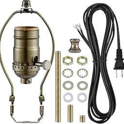 CALANDIS™ Lamp Rewire Kit Vintage Socket with Matching Cord DIY Bottle Lamp Wiring Kit | Lighting Parts & Accessories | Lamps, Lighting & Ceiling Fans-image-48