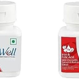 Well Iron & Folic Acid Tablets- 60N (Pack of 2)-21