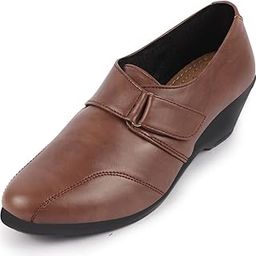 Women's Outdoor Fashion Hook and Loop Platform Heel Wedges-image-74