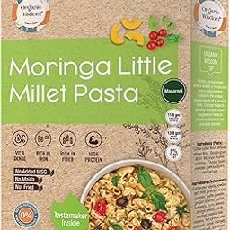 Organic Wisdom-Back to Roots Moringa Little Millet Macaroni Pasta | No Maida, Not Fried, No MSG, No Preservatives| Goodness of Moringa & Minor Millet | Rich in Vit B & anti-oxidants|180gram-image-56