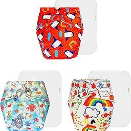 Dumbledo Premium Cloth Diaper with Cotton Insert (Pack of 3) | Hypoallergenic | Leakproof | Easy to Clean | Trusted by Moms | 3 Months – 3 Years | Unisex Baby-picture-15