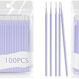 MAYCREATE® 100-Count Fine Tip Cotton Swabs for Makeup Removal Eyeliner Mascara Precision Excess Cosmetics Tools Fixing Sharpening Lip Liner Correction 2PCS-0