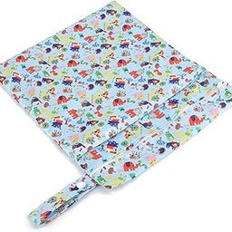 Generic Diaper Bag, Storage Bag, Waterproof Beautiful and Practical Large Capacity Moisture Proof for Kids Baby(Blue Animal) |-image-20