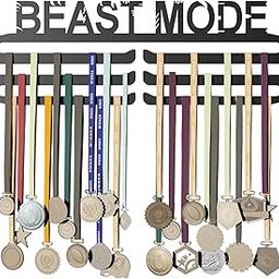 Glory Medal Hangers - Beast Mode Medal Holder - Large Metal Wall Display - Holds Up to 90 Medals - Black, Glossy Finish - Perfect for Kids and Athletes-image-41