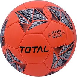 Total KICKPRO Football for Kids & Adults | Rubber Football for Ground & Turf | Strong Grip | Outdoor Soccer Ball | Practice & Match Ready | Orange | Size-3-image-89