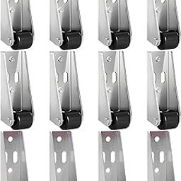 12Pcs Wheels for Heavy Furniture, 8 Black and 4 Red Caster Wheels, Sliding Door Guide Wheels with Screws, Furniture Mover Rollers for Table, Cabinet, Workbench-image-25