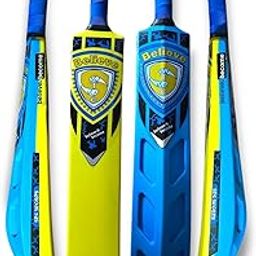 STC Sports Heavy Duty Plastic Premium Cricket Bat for Men, Women & Children | Lightweight| Full Size| | Hard Plastic Bat| 1 Piece(Blue-Yellow)-image-47