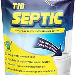 T1B Septic Tank Cleaner | 3-In-1 Formula Degrades Kitchen, Bathroom & Toilet Waste | Reduces Sludge, Eliminates Odor | Septic Treatment Powder Prevents Backflow & Overflow | Pack of 1 (250 gram)-picture-15
