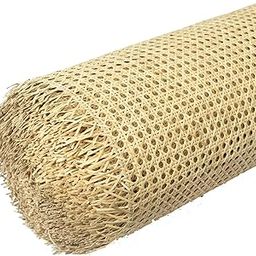 24" Width Rattan Cane Webbing Roll 7 FEET Hexagon Weave Pre-Woven Cane Mesh Net Open Weave Wicker Cane Webbing Rattan Sheets for Furniture, Chair, Cabinet, Ceiling (7 FEET)-picture-13