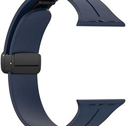 Printme Silicone Sport Band Compatible with Apple Watch 38mm 40mm 41mm 42 mm 44 mm 45 mm 49 mm, Magnetic Clasp Adjustable Strap Compatible for iWatch Series SE Series 1-8-image-48