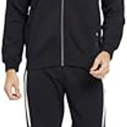 Colorblocked Fleece Mock Collar Tracksuit-image-15
