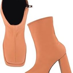 Classy Trendy Comfortable ankel Length Block Heel Zipper Boots for Womens & Girls-image-40