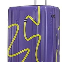 Loop Hard-Sided PC 75 Cm Check-in Large Size Luggage Suitcase | Expandable Space with 8 Wheels Trolley Bags for Travel | Combination Lock | 3 Year Warranty (Aurora Blue)-image-18