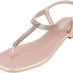 mochi Women Synthetic Flat Beaded Fashion Sandal-picture-33