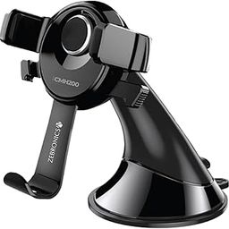 ZEBRONICS CMH200, Car Mobile Holder, Upto 6.8 inches, 360° Rotatable, One Press Lock and Release, Strong Suction Cup for Windshield & Dashboard, Stable and Secure, Anti-Skid Silicone Pads-19