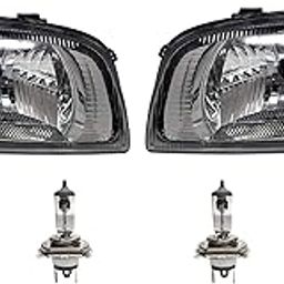 K D Headlight Assembly For Maruti Suzuki Alto Type 2 With Bulb (Right & Left Both Sides) 2005-2012 ( Without Adjustable Motor), Halogen-image-12