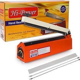 Hi-Power Heat Sealer Machine | 12 inch Sealing Machine for Food Packets,Plastic Packing Machine, Pepsi Pouch Sealing Machine (Orange)-image-86