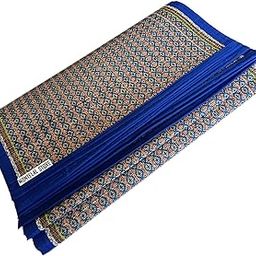 Montelal Store Handmade Chatai Rectangular Mat (Blue, Korai Pai River Grass, Cotton, 54 X 78 Inches) | Big Chatai Mats For Home-image-82