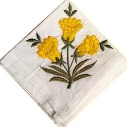 Shree adodhya women hankerchief with bulbine flower embroidery set of 2.-image-77