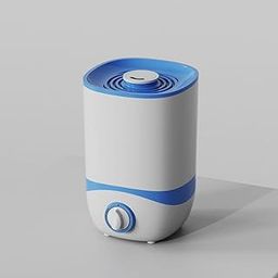 Ssanvi Cool Mist Humidifier 2.0L Humidifiers for Bedroom and Baby Nursery, Small Quiet Air Humidifier for Room Moisture,Aroma Diffuser for Home,Ultrasonic Essential Oil Diffuser 360° Nozzle (Blue)-5