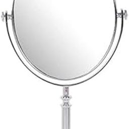 ERITIN Oval Cosmetic Mirror | Dual Sided Magnifying Makeup Mirror | Tabletop Vanity Mirror Stand | Bathroom Shaving Mirror with Stand | for Dressing/Vanity/Bed Room (Pack of 1,Multicolor)-30