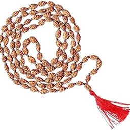 Certified Natural 2 Mukhi Rudraksha Mala 2 Face Rudraksha mala Certified 108 Beads Moon Rudraksha Mala with Lab Certification (7-9 mm)-5