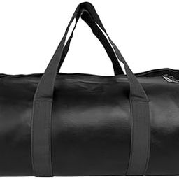 Duffel Shoulder Gym Bag - PU Leather Easy to Carry Gym Bag 22 LTR | Premium Sports Gym Bag | Adjustable Shoulder Bag for Men Women (PU, Medium)-image-18